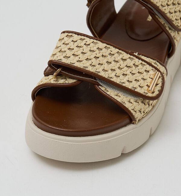 AU BANNISTER「【軽量】Wベルトスポーツサンダル」|サンダル|