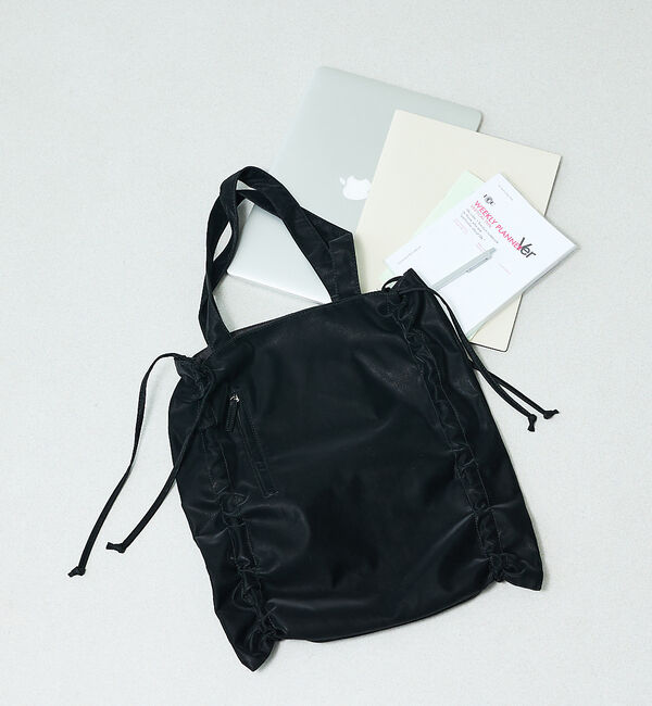 LOWELL things「SOEUR/シャーリングトート/A4/推し活/うちわもすっぽり」|トートバッグ|