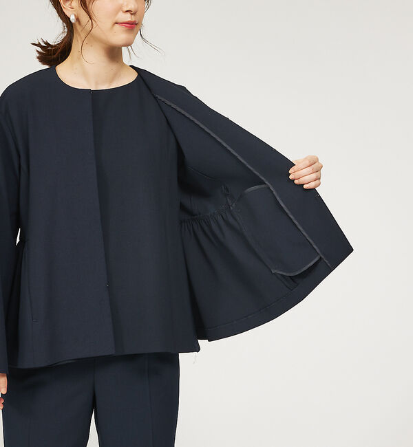 abahouse mavie「【WEB Domani掲載】【セットアップ対応/エニデイカセット】ノーカラーボレ」|ノーカラージャケット|