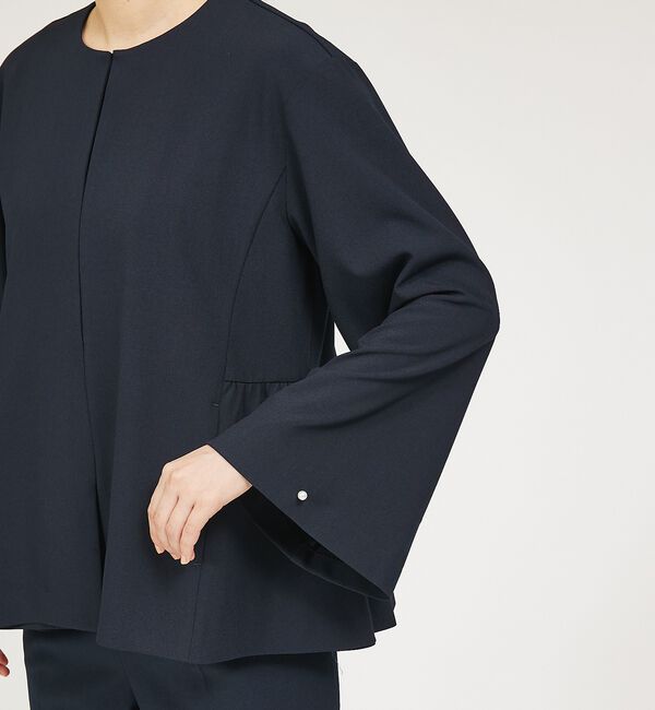 abahouse mavie「【WEB Domani掲載】【セットアップ対応/エニデイカセット】ノーカラーボレ」|ノーカラージャケット|