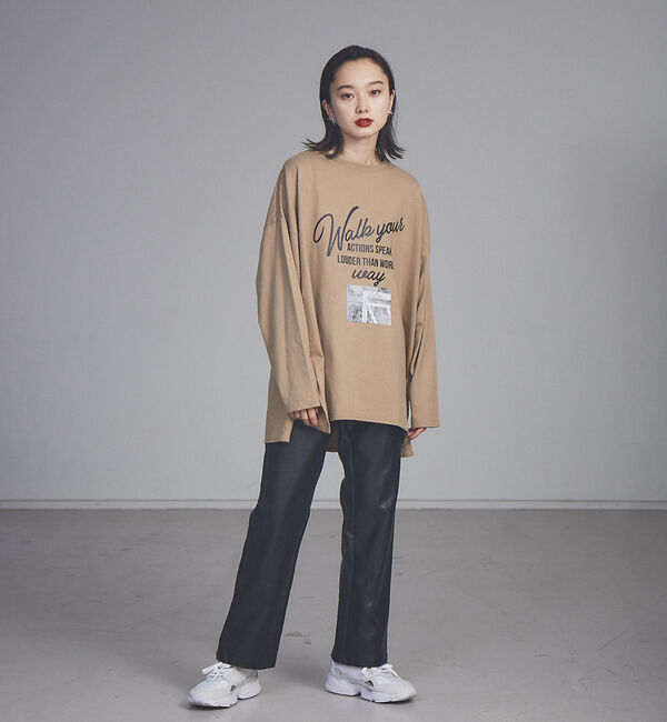 NOMINE「【展開店舗限定】エコレザーセミフレアパンツ」|その他|