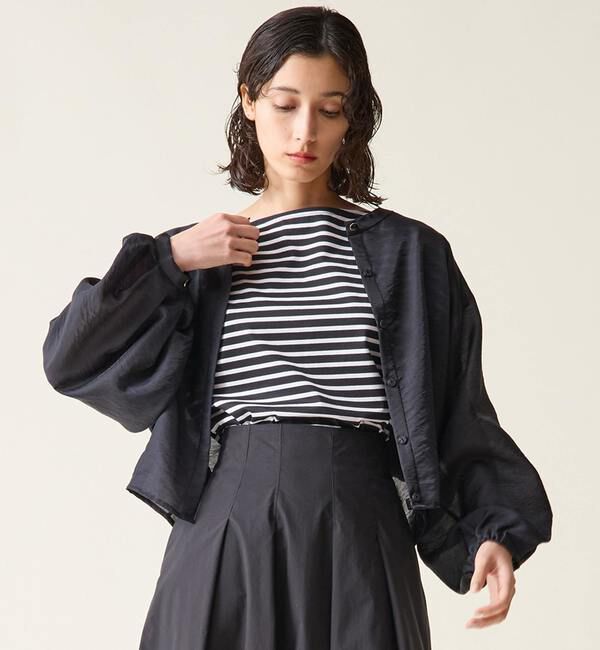 TIARA「シアードルマンブラウス」|シャツ・ブラウス|ネイビー