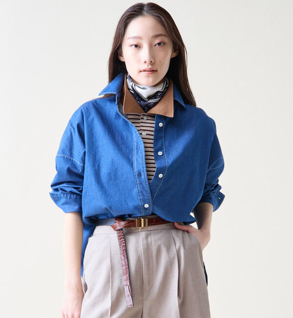 TIARA「【STAR&STRIPE/スターアンドストライプ】ボーダーポロニット（SSMD-199M）」|ニット・セーター|