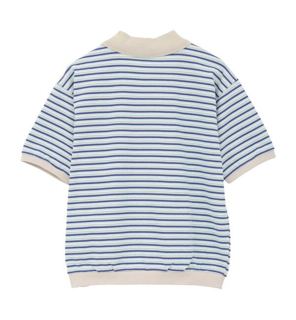 TIARA「【STAR&STRIPE/スターアンドストライプ】ボーダーポロニット（SSMD-199M）」|ニット・セーター|