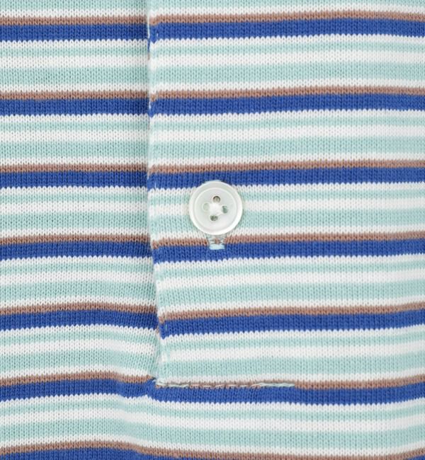 TIARA「【STAR&STRIPE/スターアンドストライプ】ボーダーポロニット（SSMD-199M）」|ニット・セーター|