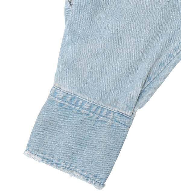 SOFFITTO「【KURO/クロ】ダメージ加工ウエスタンデニムシャツ」|シャツ・ブラウス|