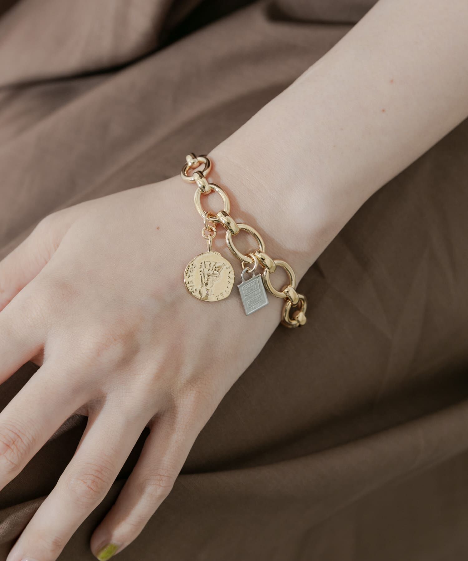 SMELLY「コインモチーフマンテルブレスレット」|ブレスレット・バングル|