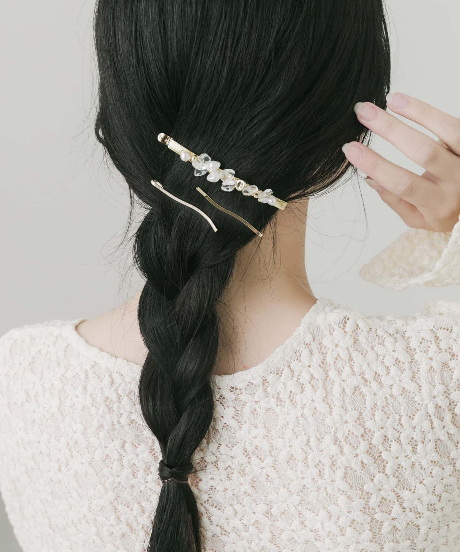 SMELLY「クリアパーツ3セットヘアピン」|その他|