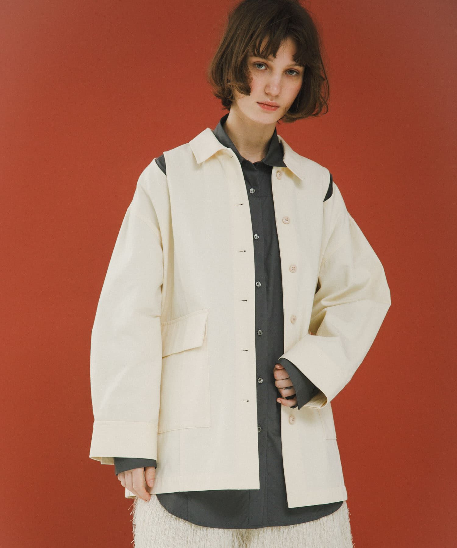 LAATO「slit coveralls」|その他|オフホワイト