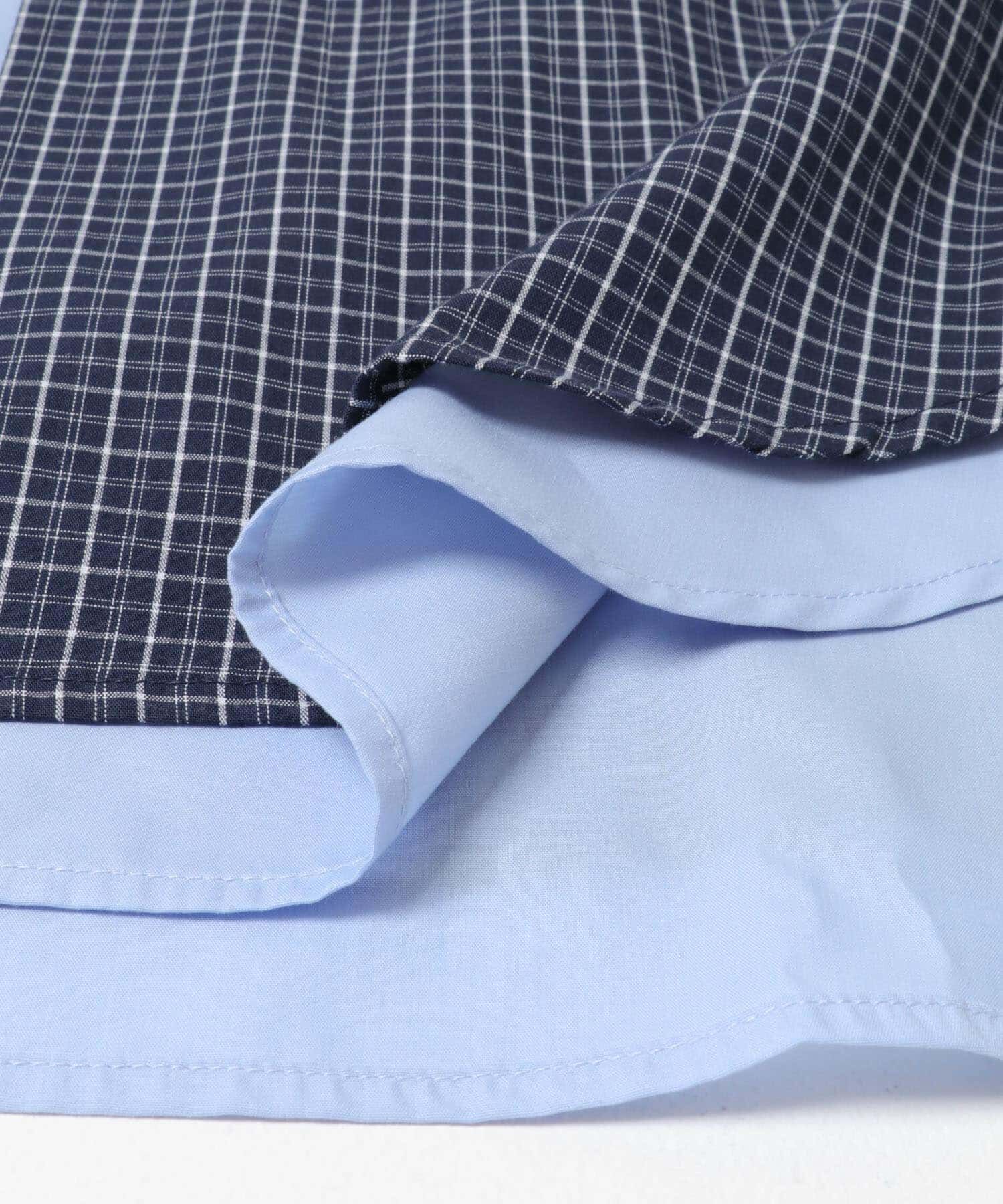  「チェックレイヤードBIGシャツ」|シャツ・ブラウス|