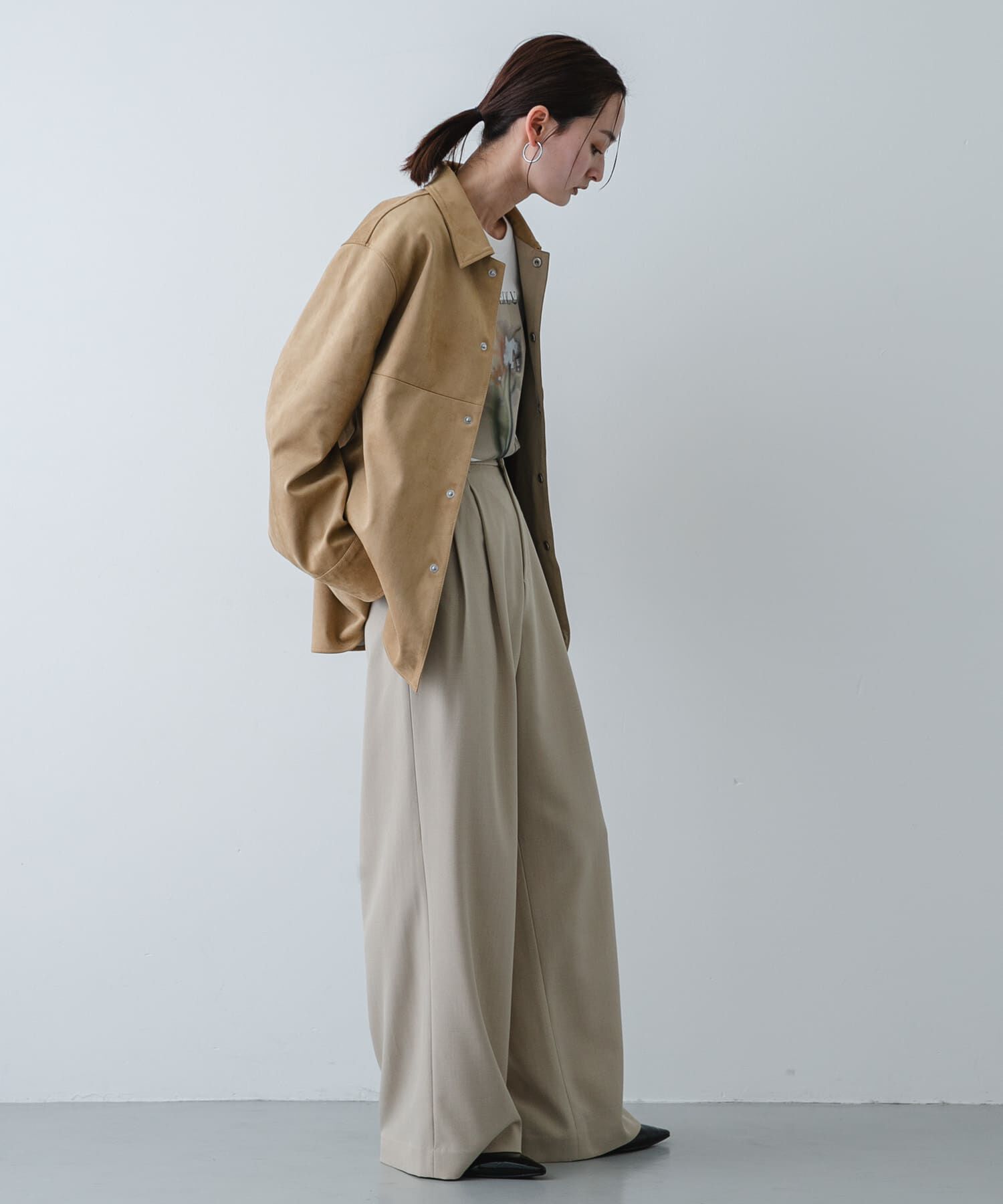 SENSE OF PLACE by URBAN RESEARCH「FSステンカラージャケット」|ノーカラーコート|