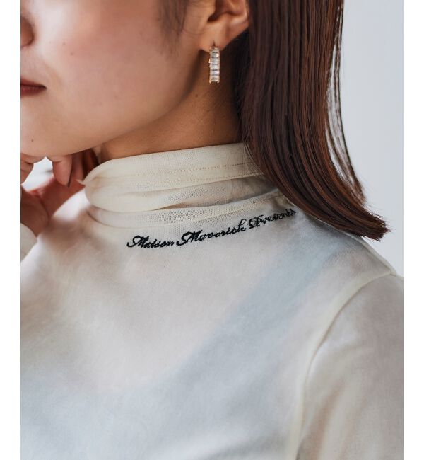 le.coeur blanc「MAISON MAVERICK ベロアハイネックT」|Tシャツ・カットソー|