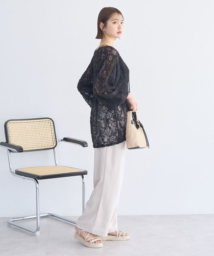 earth music&ecology「レースフラワーブラウス」|シャツ・ブラウス|