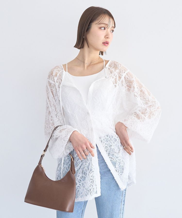 earth music&ecology「レースフラワーブラウス」|シャツ・ブラウス|