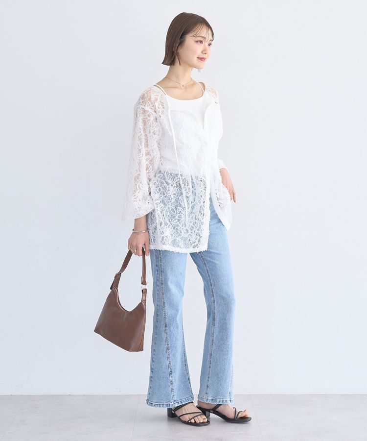 earth music&ecology「レースフラワーブラウス」|シャツ・ブラウス|