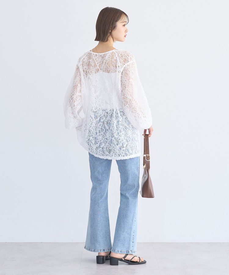 earth music&ecology「レースフラワーブラウス」|シャツ・ブラウス|