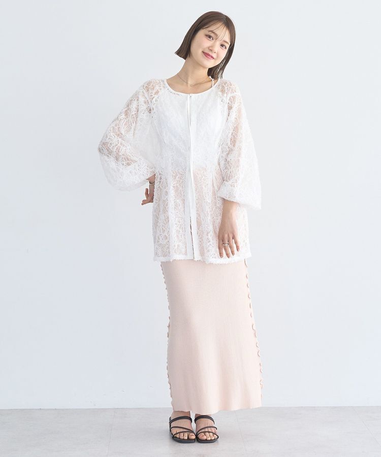 earth music&ecology「レースフラワーブラウス」|シャツ・ブラウス|