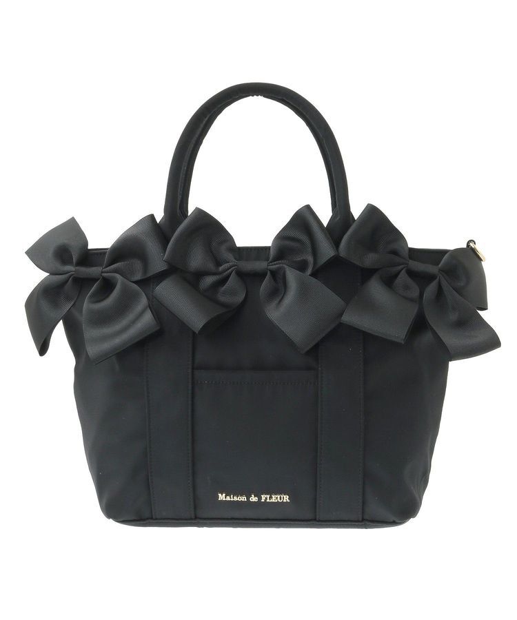 Maison de FLEUR「【2Way】ボリュームリボン2Wayトートバッグ」|トートバッグ|