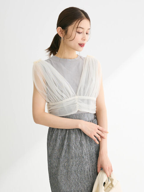 Green Parks「・ELENCARE　DUE　バックレースアップビスチェ」|Tシャツ・カットソー|