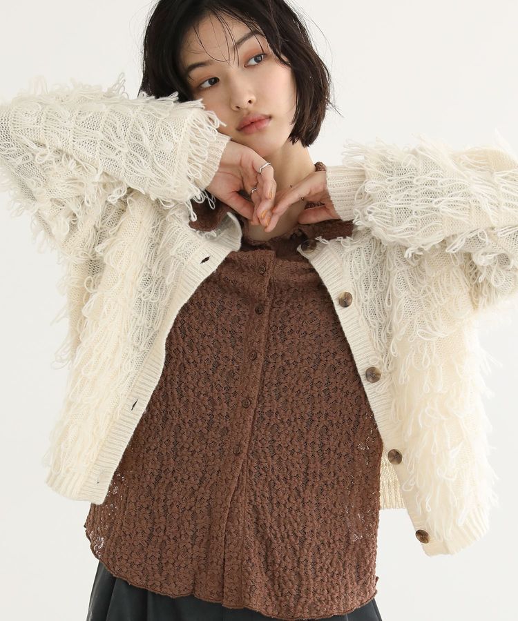 Green Parks「カットレースシャツプルオーバー」|Tシャツ・カットソー|