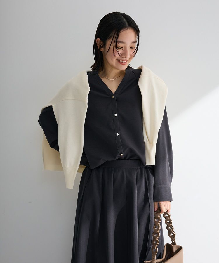 Green Parks「SET2点スキッパーブラウス+プリーツスカート」|ワンピース|