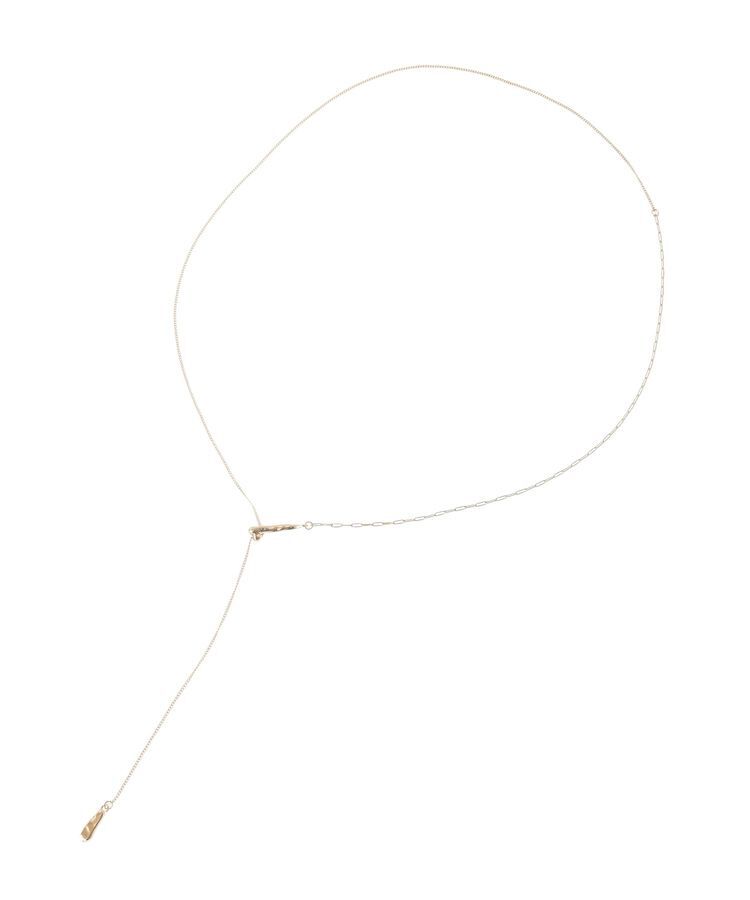 YECCA VECCA「ドロップパーツスライドY字ネックレス」|ネックレス|