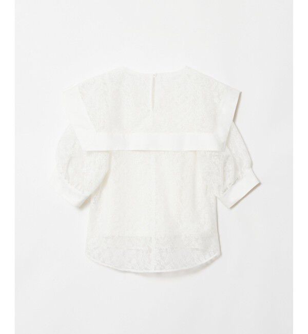 allureville「レーススクエアカラーブラウス」|シャツ・ブラウス|