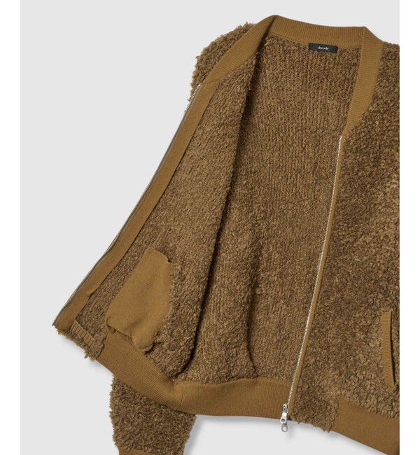 allureville「ニットボアブルゾン」|ブルゾン・スタジャン|