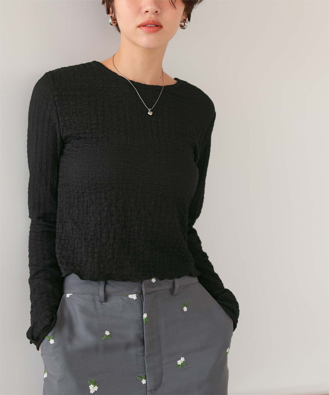 titivate「前後2wayポコポコジャガードトップス」|Tシャツ・カットソー|