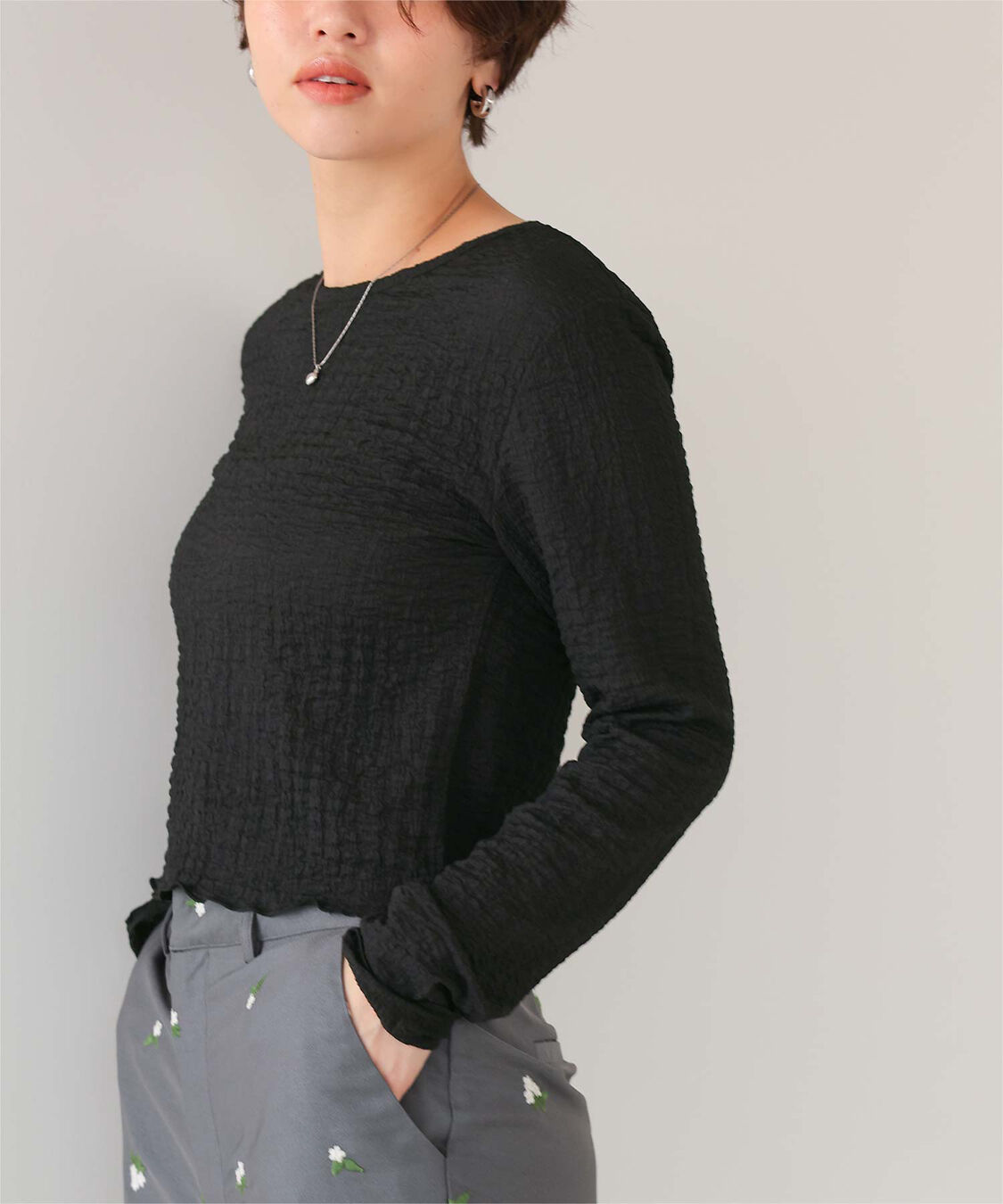 titivate「前後2wayポコポコジャガードトップス」|Tシャツ・カットソー|