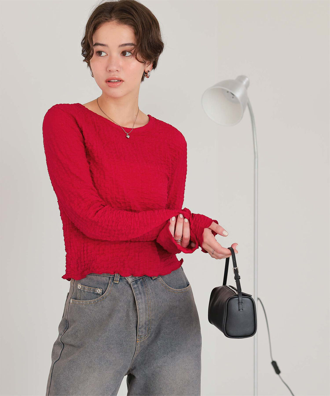 titivate「前後2wayポコポコジャガードトップス」|Tシャツ・カットソー|