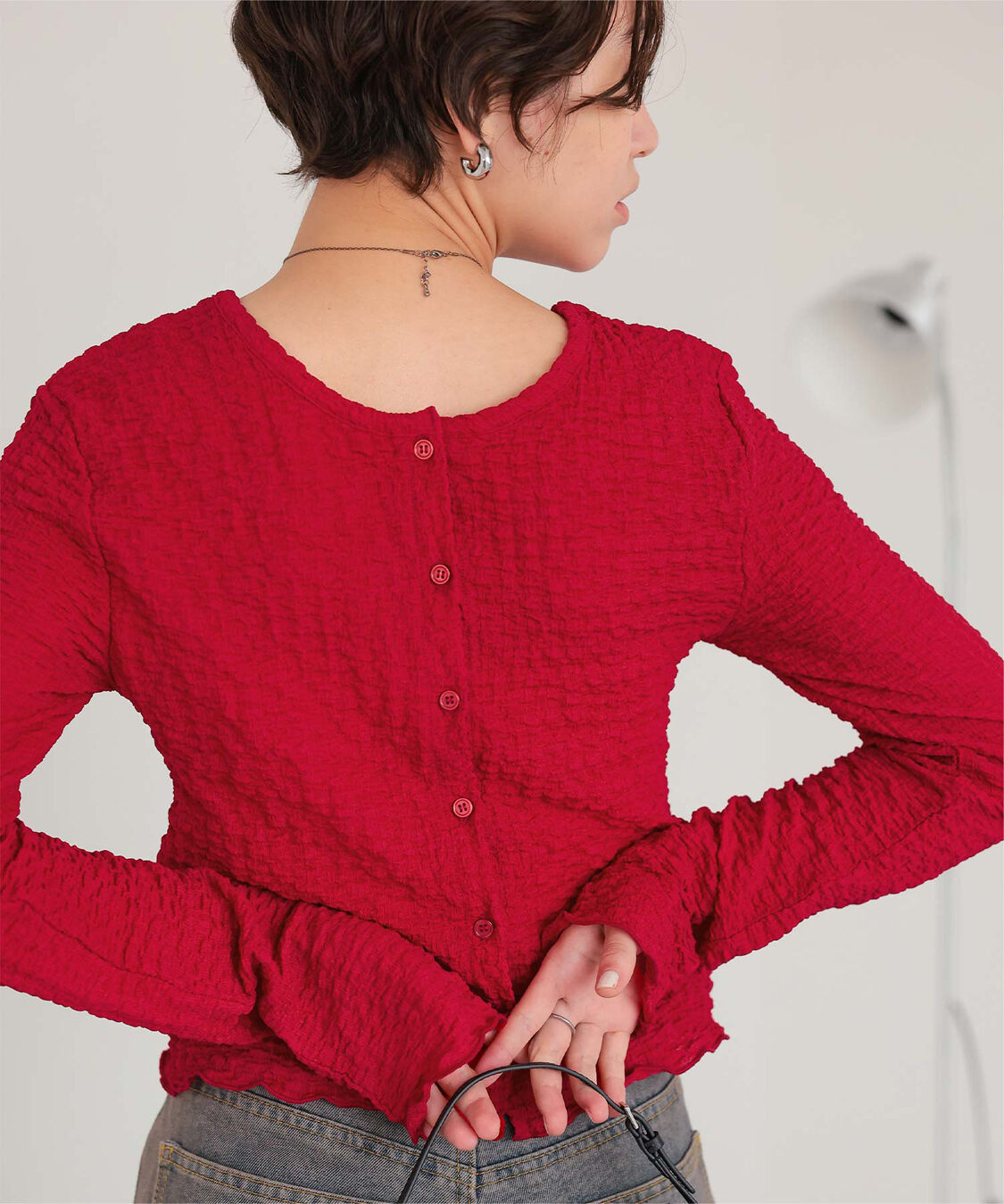 titivate「前後2wayポコポコジャガードトップス」|Tシャツ・カットソー|