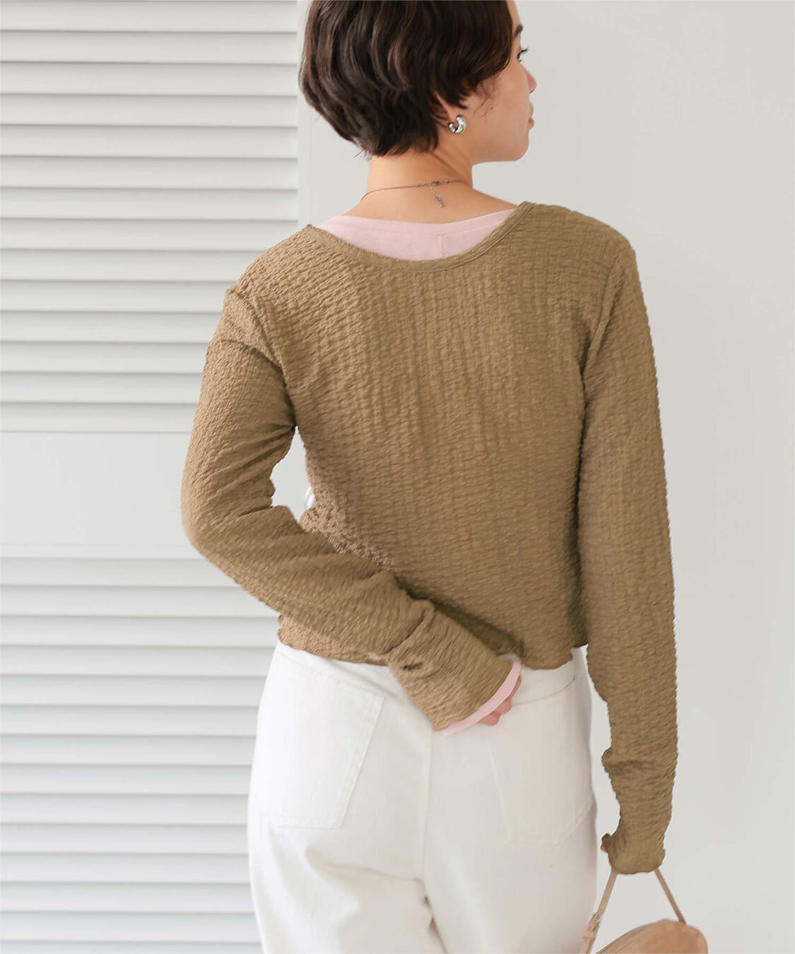 titivate「前後2wayポコポコジャガードトップス」|Tシャツ・カットソー|