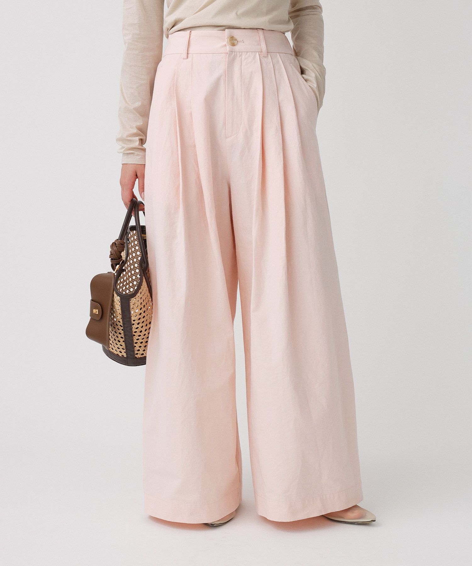 BABYLONE「ウェザータックワイドパンツ」|その他|ﾋﾟﾝｸ