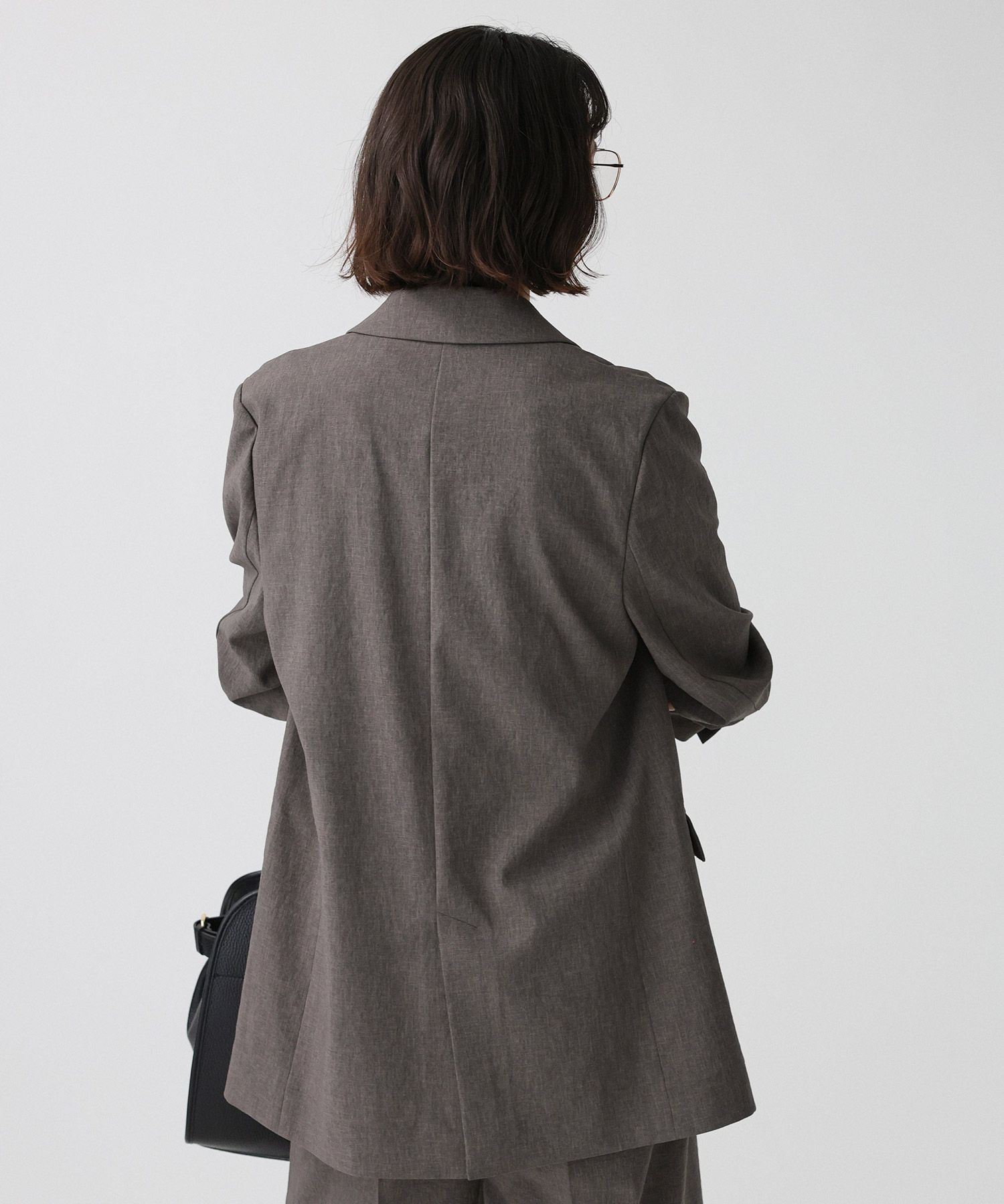 BABYLONE「リネンライクシャンタンクロスジャケット」|テーラードジャケット|