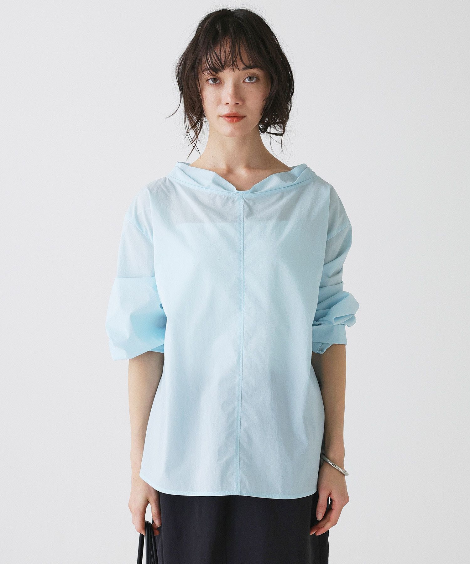 BABYLONE「【多機能素材】ボトルネックブラウス」|シャツ・ブラウス|