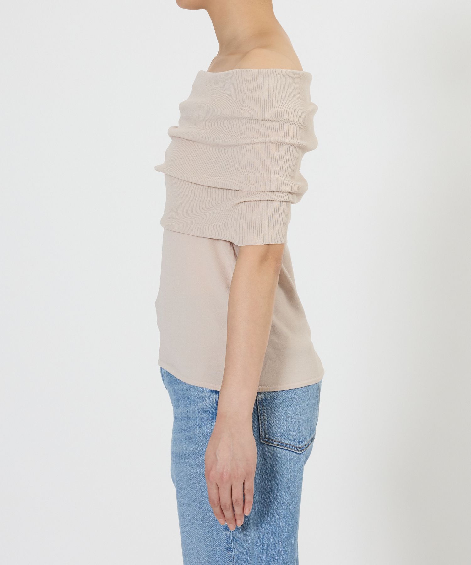 BABYLONE「オフショル天竺ニット」|ニット・セーター|