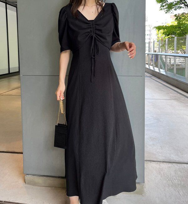  「【リバイバル】しぼしぼマルチセットワンピ」|ワンピース|ブラック