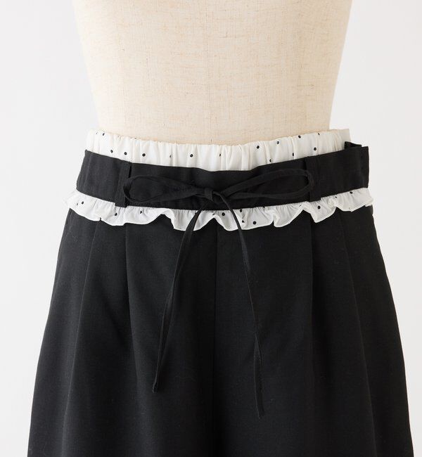  「【Black Ribbon Collection】ウエストフリルスラックス」|その他|