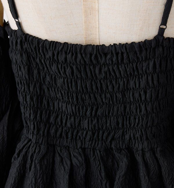  「【Black Ribbon Collection】バックリボンティアードワンピ」|ワンピース|