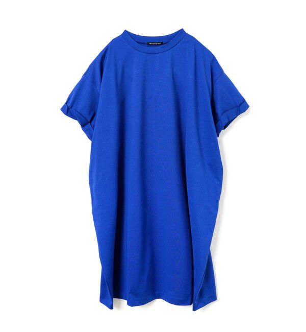 mizuiro ind「mizuiro ind ロールアップスリーブワイドワンピース」|ワンピース|ブルー