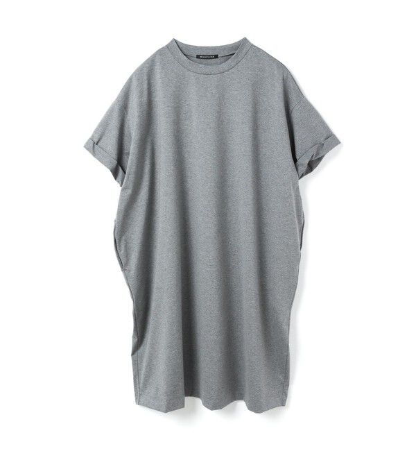 mizuiro ind「mizuiro ind ロールアップスリーブワイドワンピース」|ワンピース|グレー