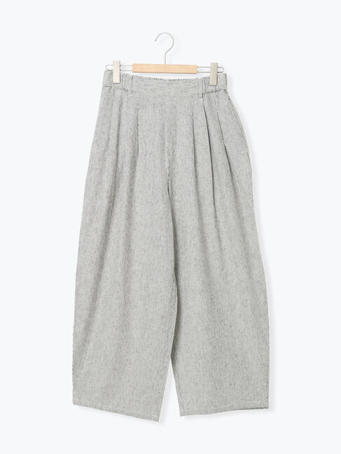 Samansa Mos2「麻レーヨン柄アソートパンツ」|その他|ストライプ