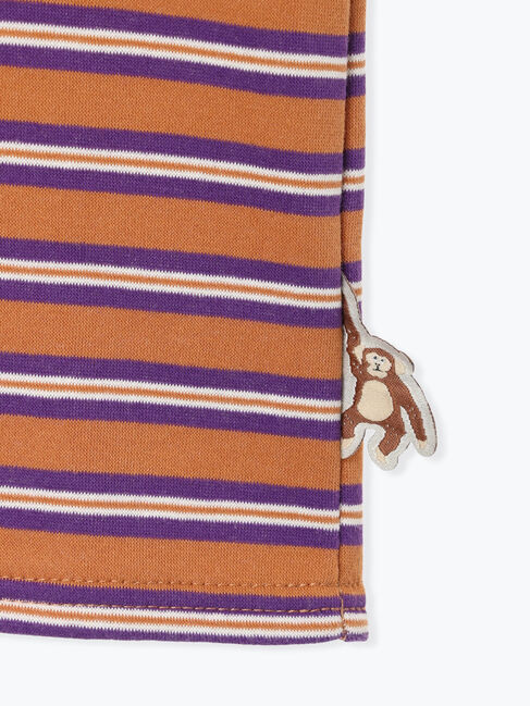 Samansa Mos2 Lagom「マルチボーダー裏起毛トレーナー」|Tシャツ・カットソー|