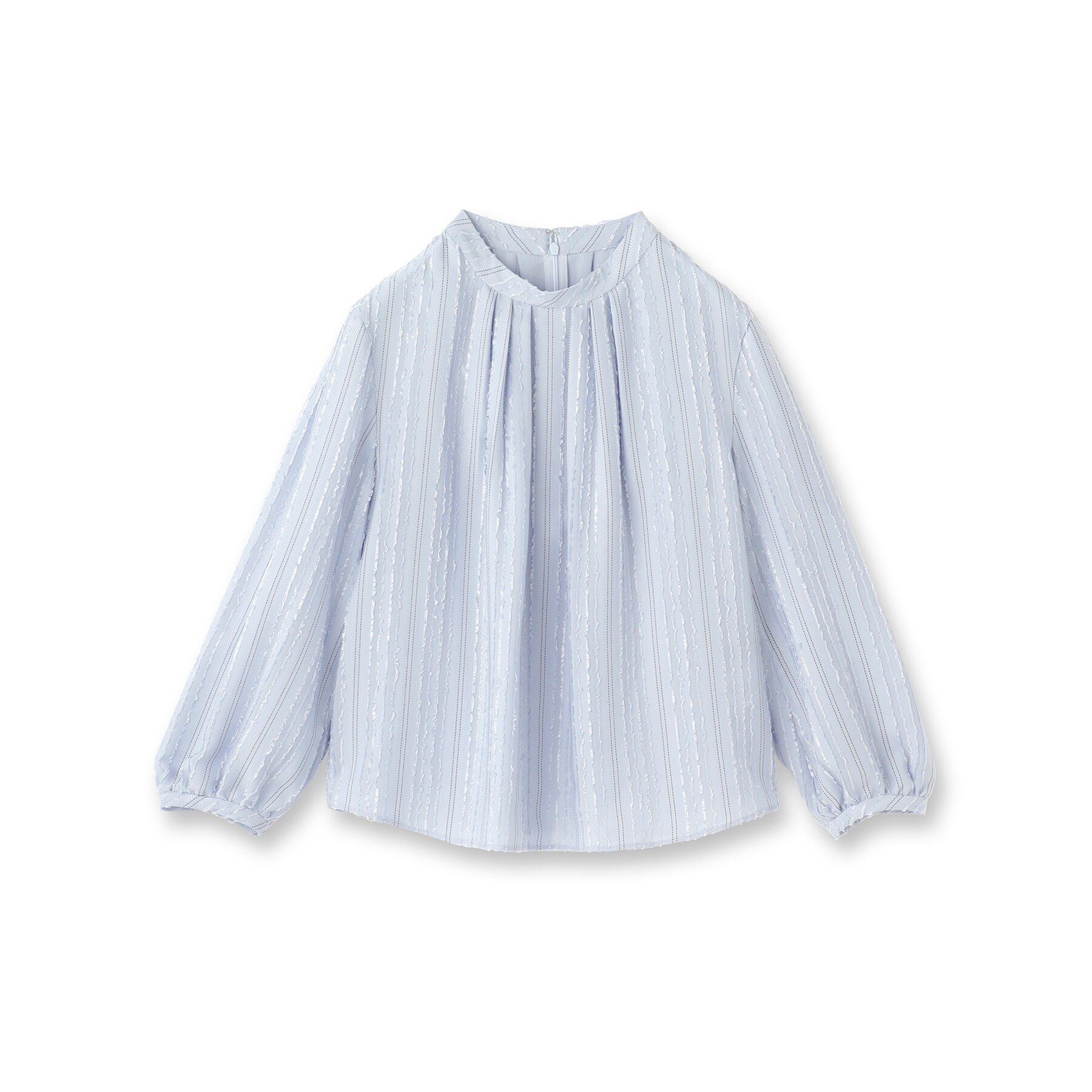 Reflect「【セットアップ可】ストライプ柄ジャカードブラウス」|シャツ・ブラウス|