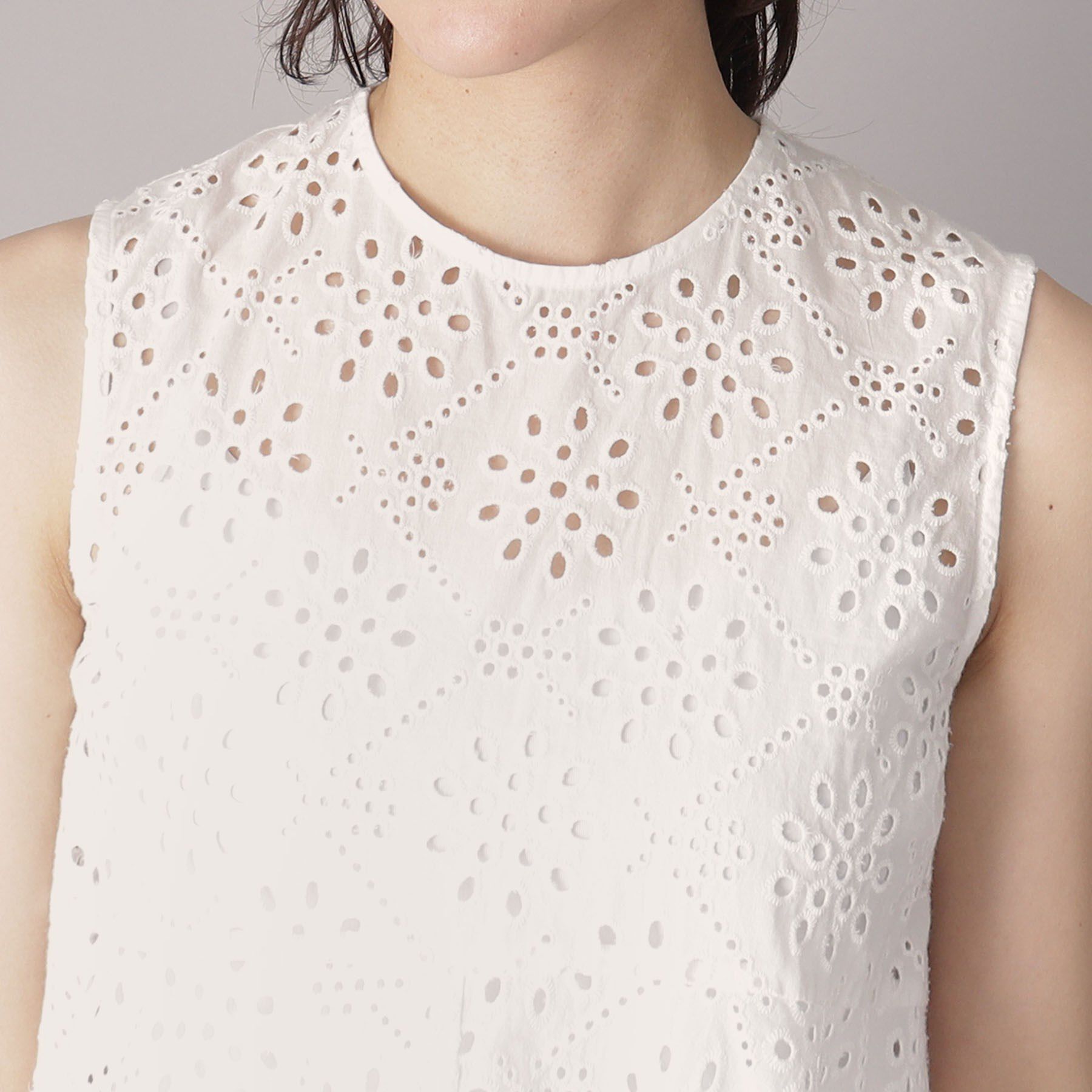 DRESSTERIOR「【コットン100％/洗える】カットワークレースブラウス」|シャツ・ブラウス|