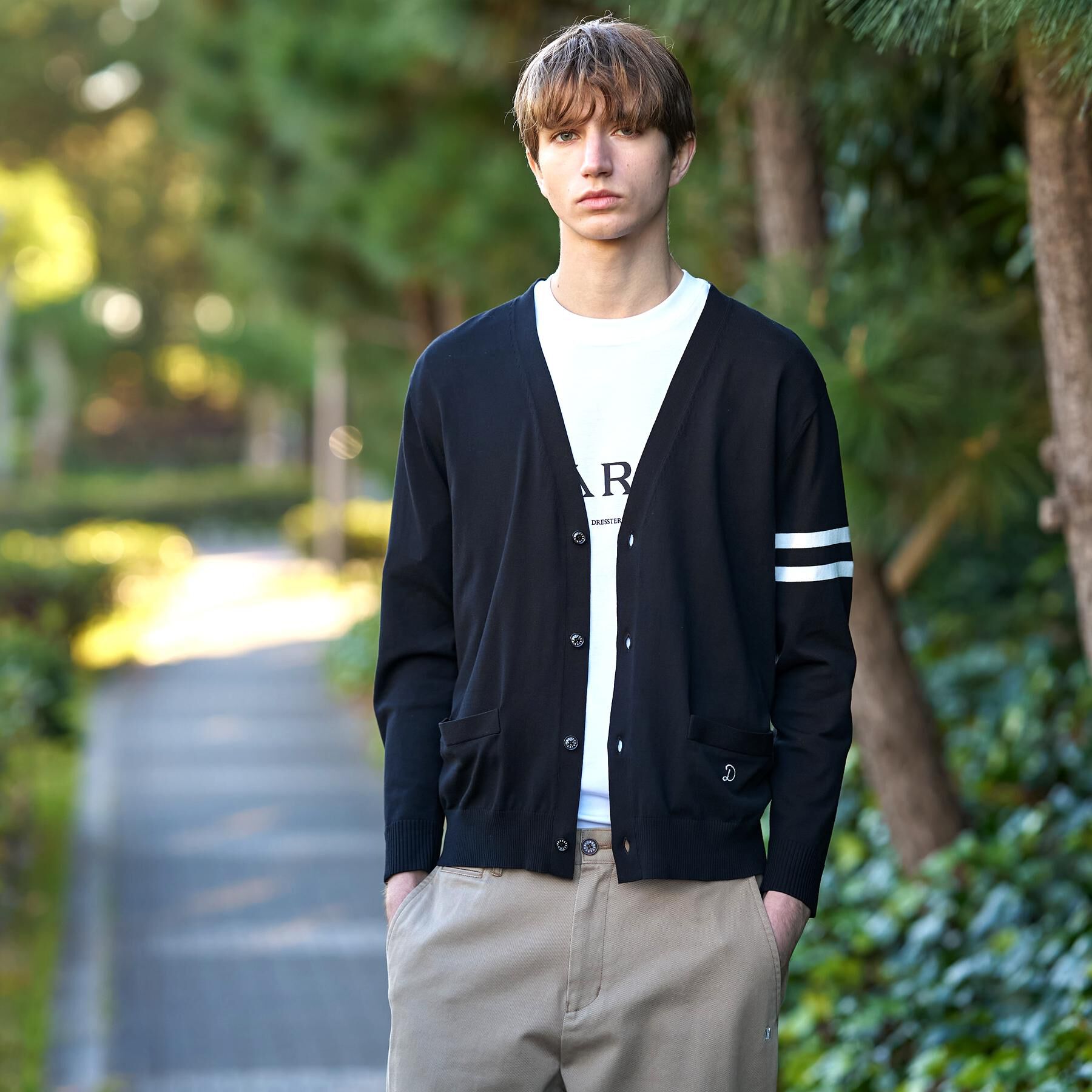 DRESSTERIOR「【ウォッシャブル】コットンシルク ニットカーディガン」|カーディガン|