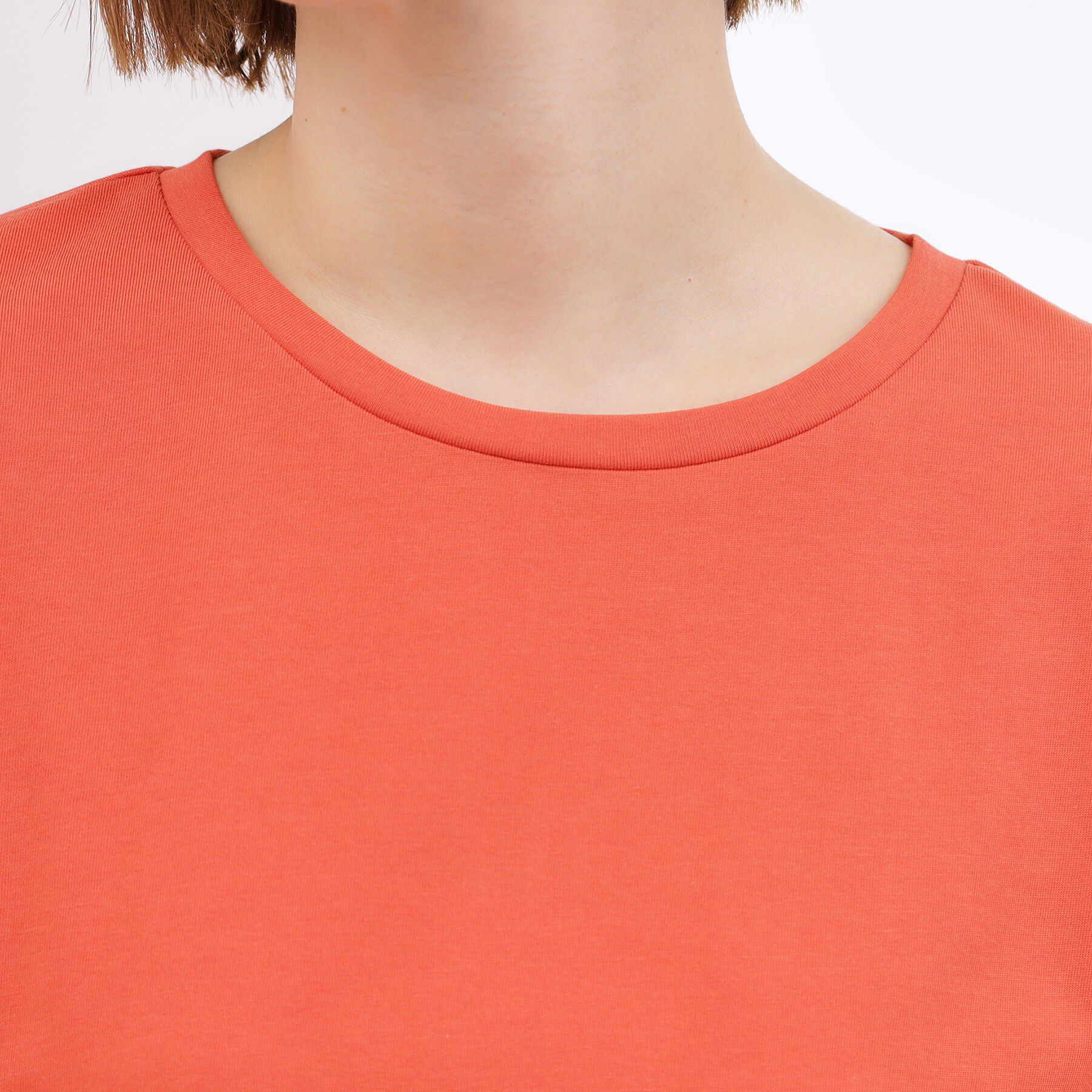 grove「【二の腕カバー】袖口透かし刺繍Tシャツ」|Tシャツ・カットソー|