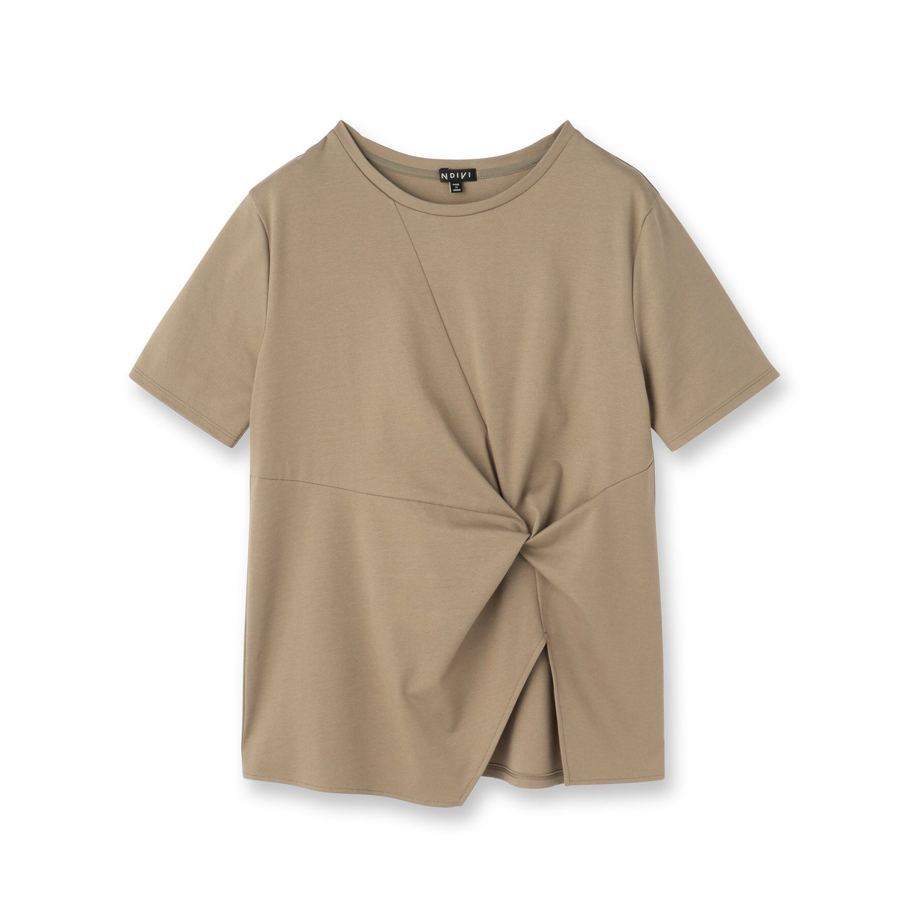 INDIVI「【洗える】ねじりデザインTシャツ」|Tシャツ・カットソー|
