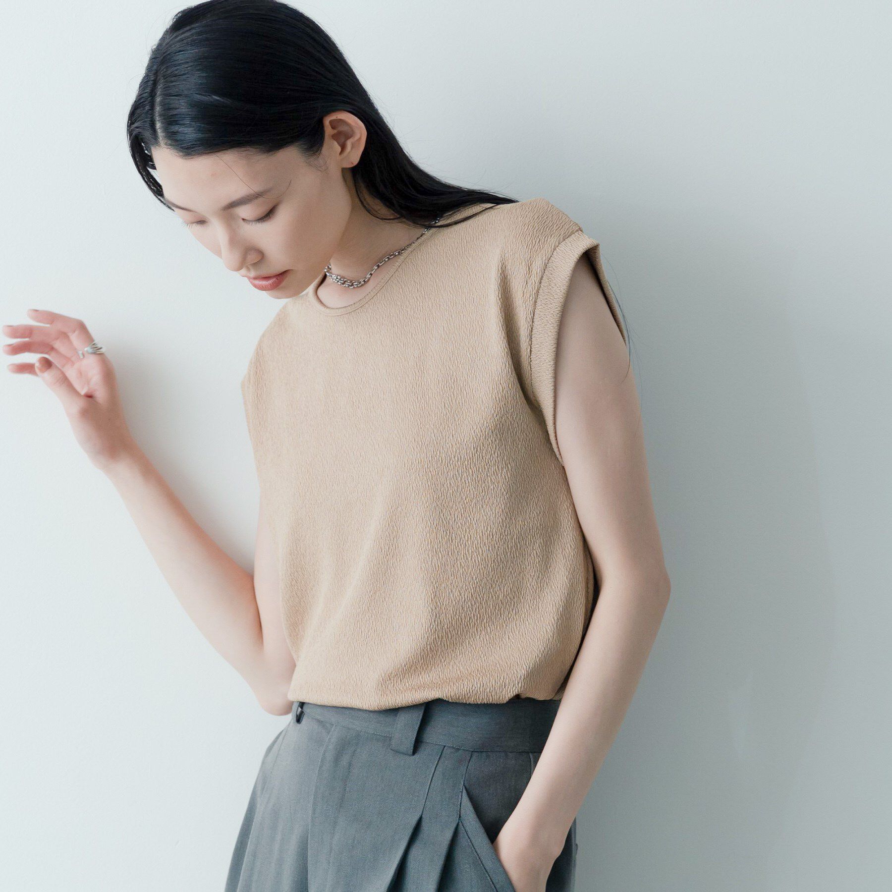 GALLEST「【再入荷】バックシャンノースリTシャツ」|Tシャツ・カットソー|